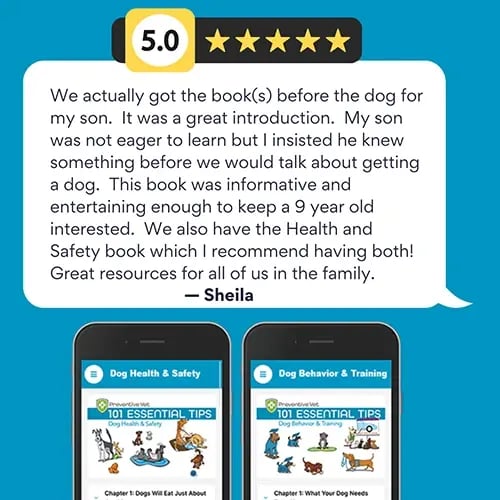 Book review - We actually got the book before the dog for my son.  It was a great introduction.  My son was not eager to learn but I insisted he knew something before we would talk about getting a dog.  This book was informative and entertaining enough to keep a 9 year old interested.  We also have the Health and Safety book which I recommend having both!  Great resources for all of us in the family.