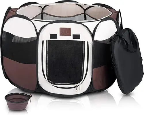 Parkland pet portable foldable pop-up kennel for dogs and cats