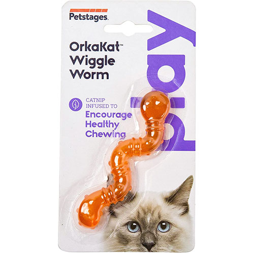 Catstages ORKAkat Wiggle Worm Cat Toy with Catnip