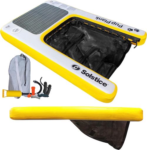 inflatable dog ladder for pool or boat