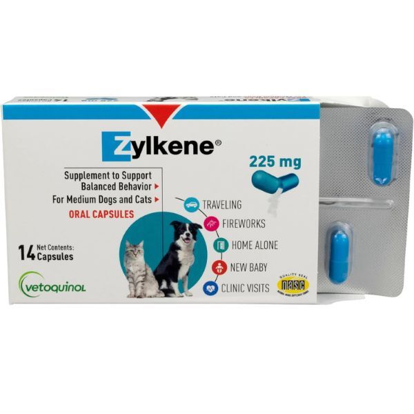 Zylkene Calming Milk Protein Supplements for Cats and Dogs